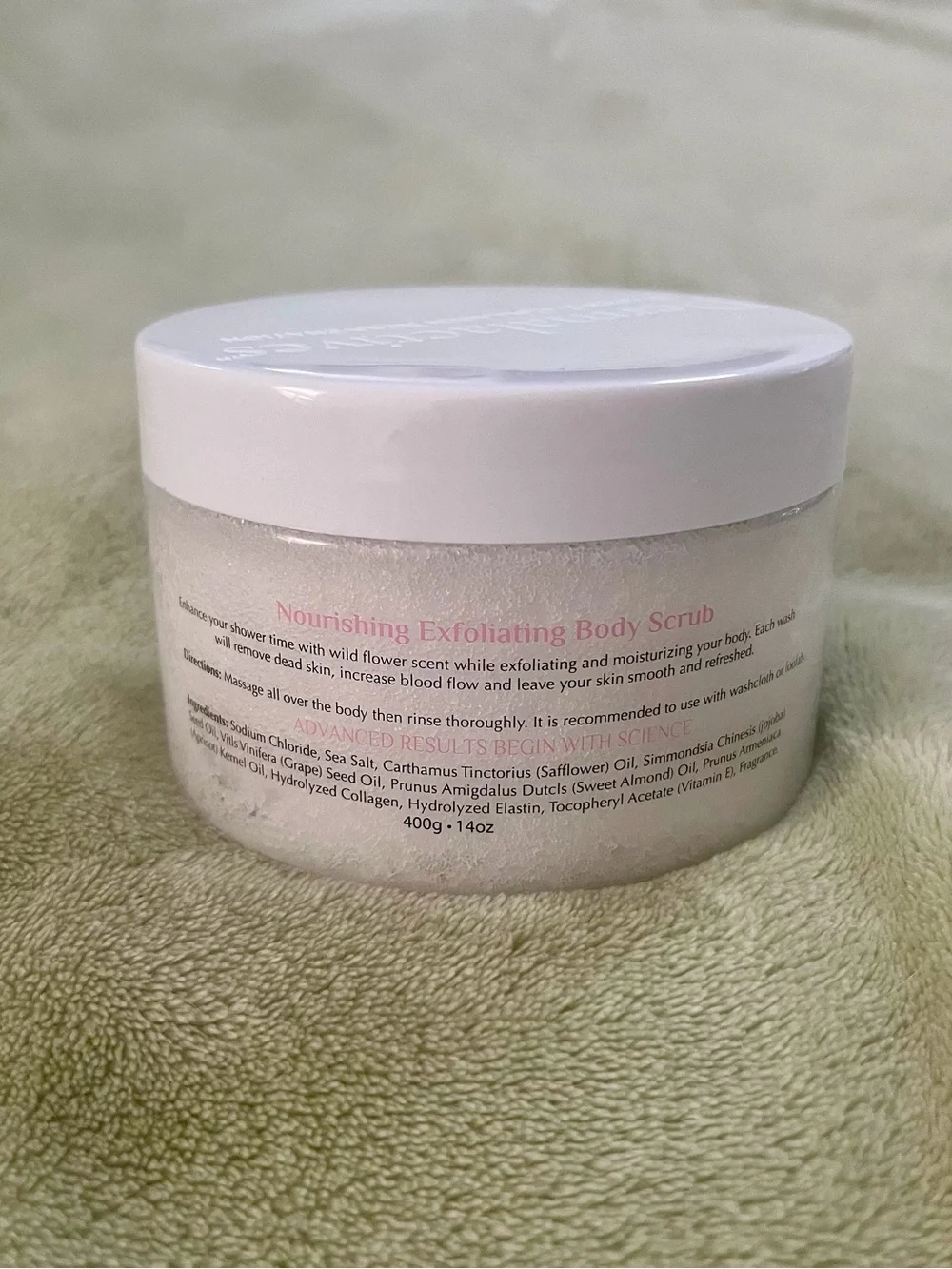 Dermalactives Wild Flower Body Scrub — White
